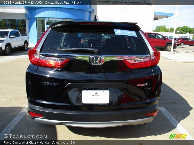 Crystal Black Pearl / Black 2018 Honda CR-V LX AWD
