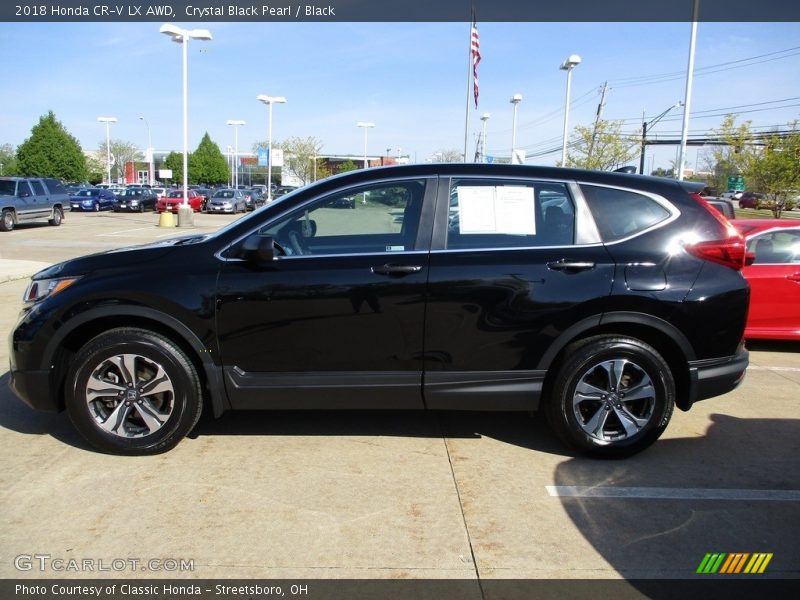 Crystal Black Pearl / Black 2018 Honda CR-V LX AWD