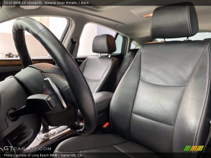 Mineral Silver Metallic / Black 2016 BMW X4 xDrive28i
