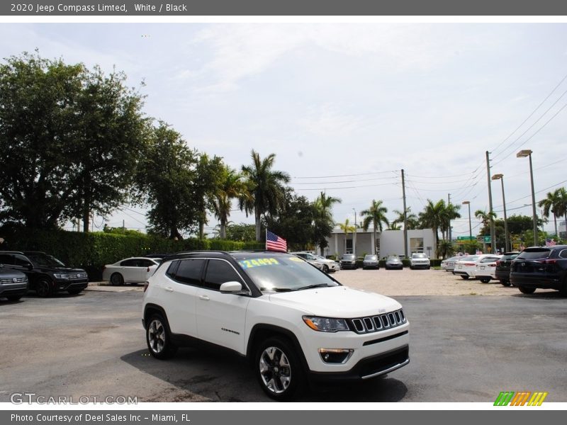 White / Black 2020 Jeep Compass Limted