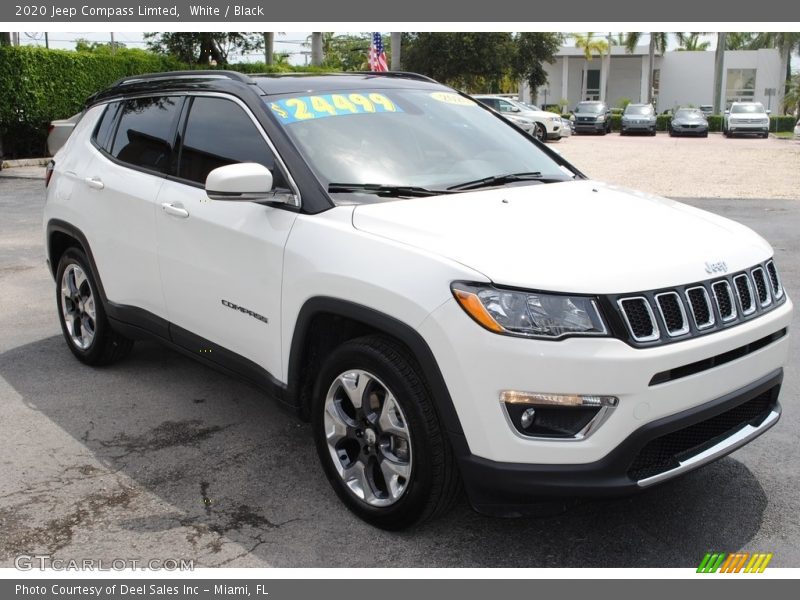 White / Black 2020 Jeep Compass Limted