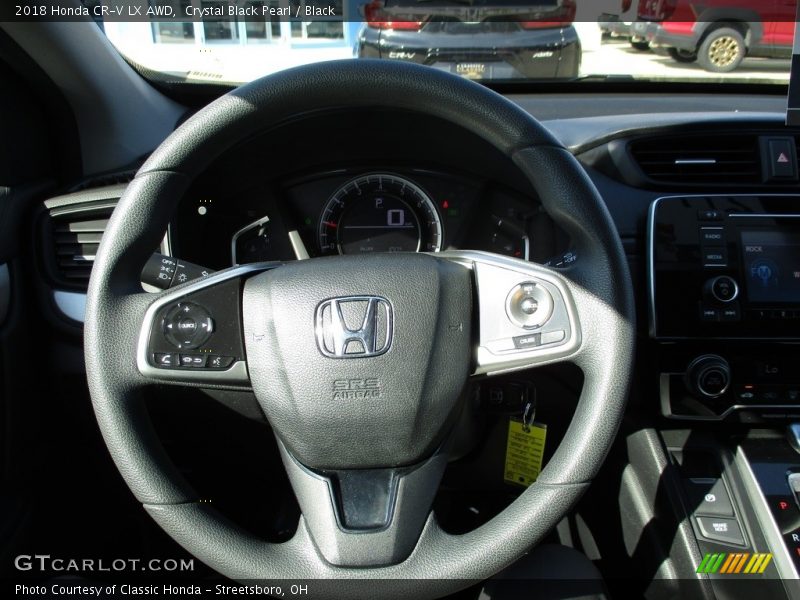 Crystal Black Pearl / Black 2018 Honda CR-V LX AWD