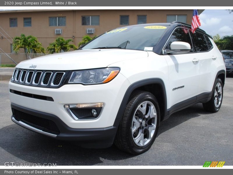 White / Black 2020 Jeep Compass Limted