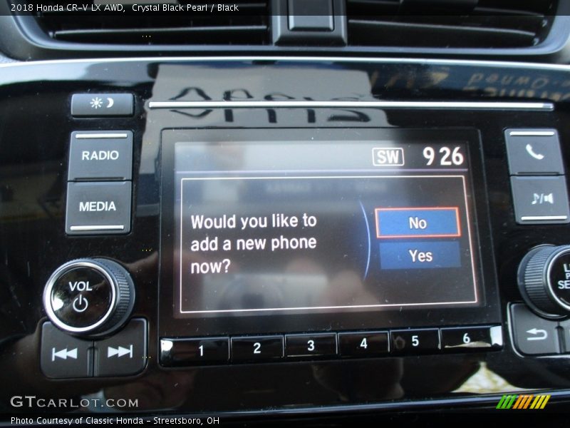 Crystal Black Pearl / Black 2018 Honda CR-V LX AWD
