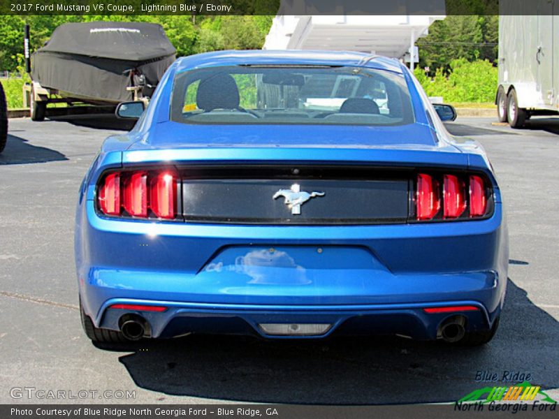 Lightning Blue / Ebony 2017 Ford Mustang V6 Coupe