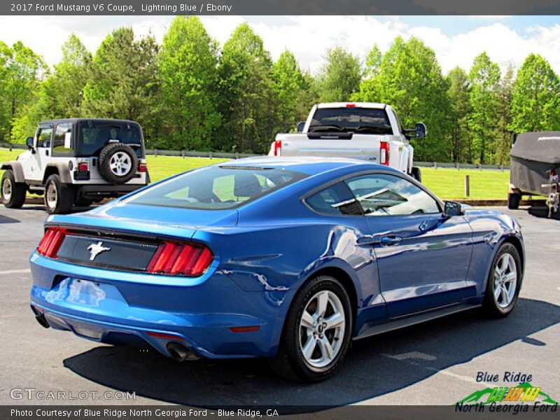 Lightning Blue / Ebony 2017 Ford Mustang V6 Coupe
