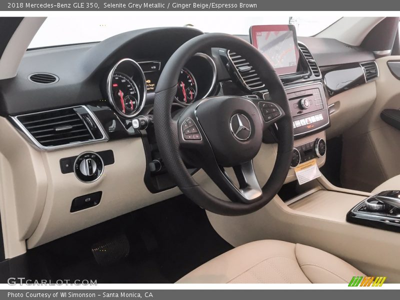 Selenite Grey Metallic / Ginger Beige/Espresso Brown 2018 Mercedes-Benz GLE 350