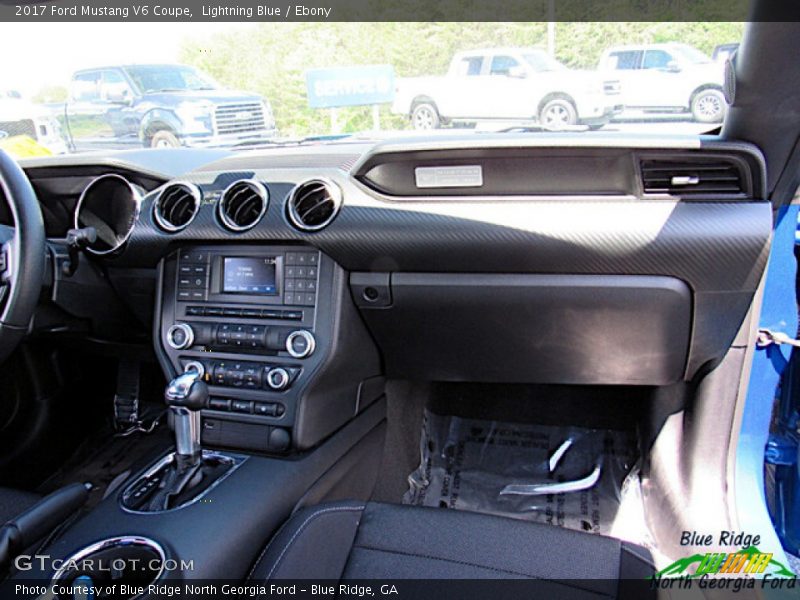 Lightning Blue / Ebony 2017 Ford Mustang V6 Coupe