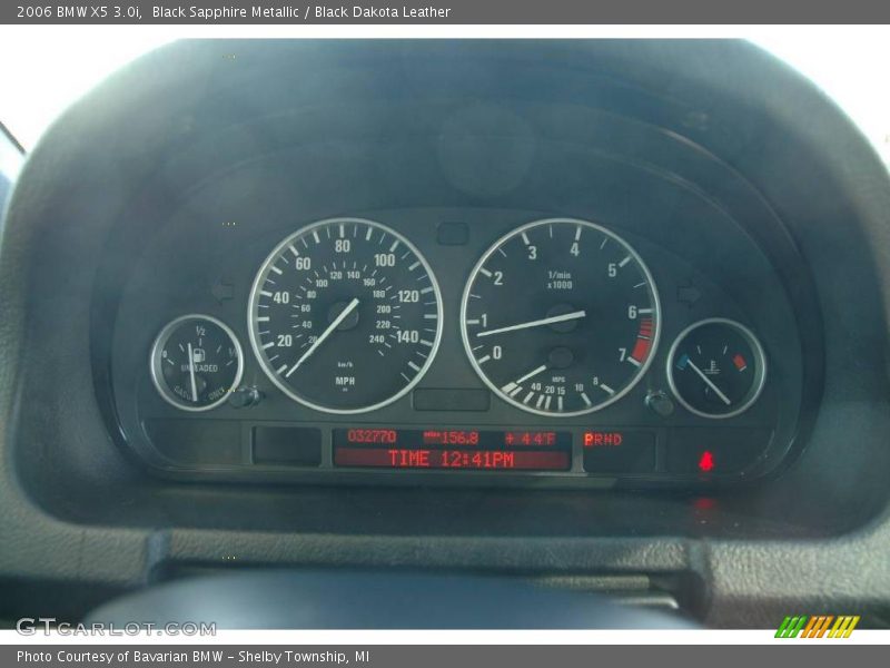 Black Sapphire Metallic / Black Dakota Leather 2006 BMW X5 3.0i
