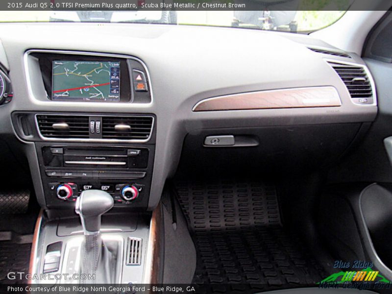 Scuba Blue Metallic / Chestnut Brown 2015 Audi Q5 2.0 TFSI Premium Plus quattro
