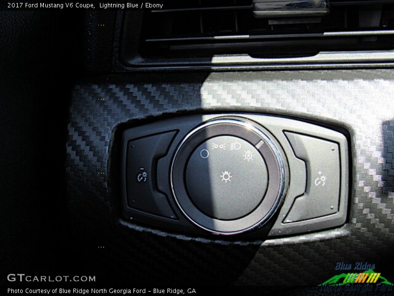 Lightning Blue / Ebony 2017 Ford Mustang V6 Coupe