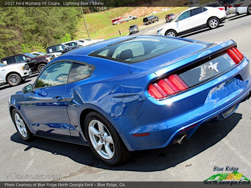 Lightning Blue / Ebony 2017 Ford Mustang V6 Coupe