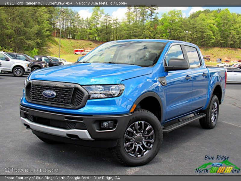 Velocity Blue Metallic / Ebony 2021 Ford Ranger XLT SuperCrew 4x4