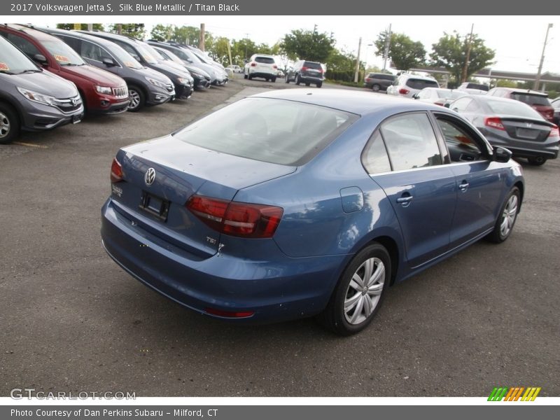 Silk Blue Metallic / Titan Black 2017 Volkswagen Jetta S
