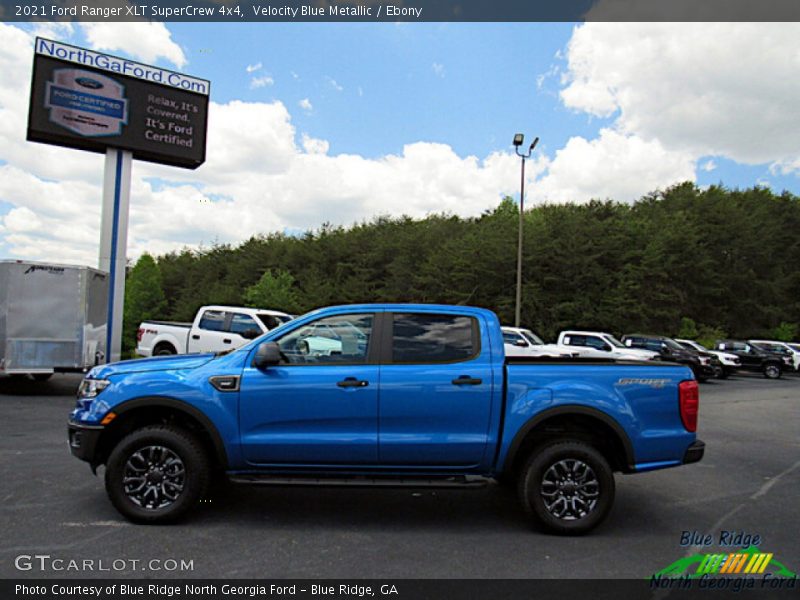 Velocity Blue Metallic / Ebony 2021 Ford Ranger XLT SuperCrew 4x4