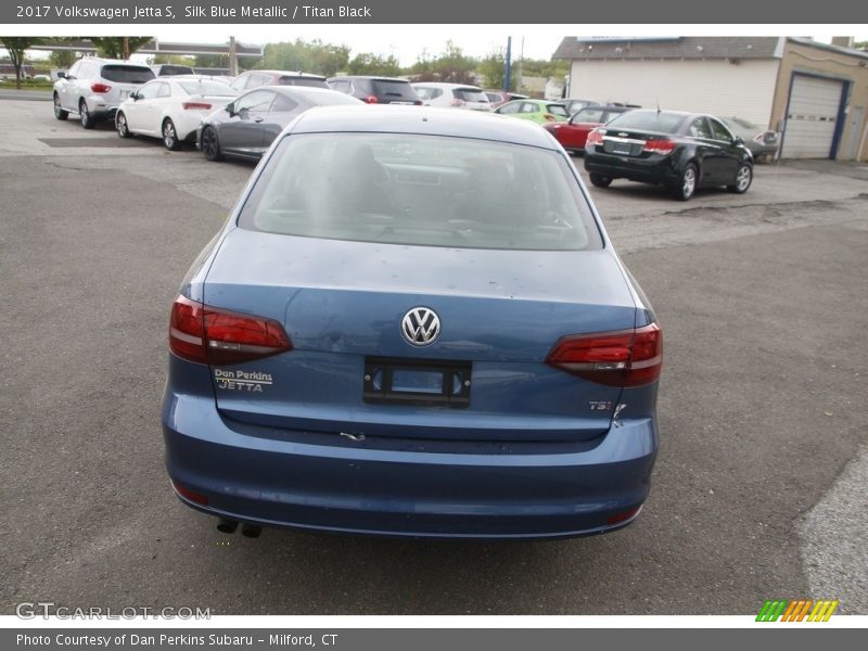 Silk Blue Metallic / Titan Black 2017 Volkswagen Jetta S