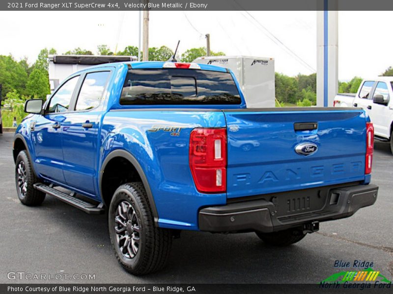 Velocity Blue Metallic / Ebony 2021 Ford Ranger XLT SuperCrew 4x4