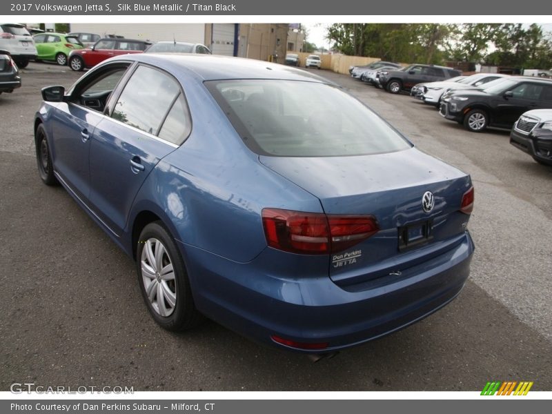 Silk Blue Metallic / Titan Black 2017 Volkswagen Jetta S