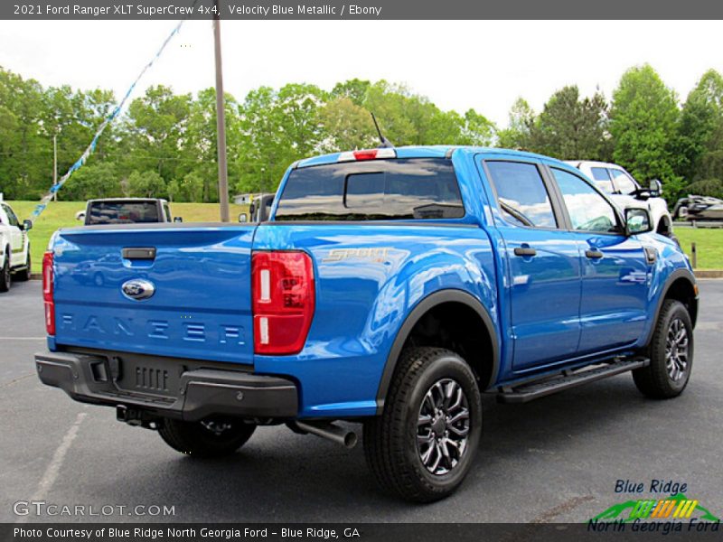 Velocity Blue Metallic / Ebony 2021 Ford Ranger XLT SuperCrew 4x4