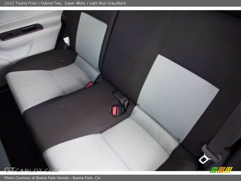 Super White / Light Blue Gray/Black 2013 Toyota Prius c Hybrid Two