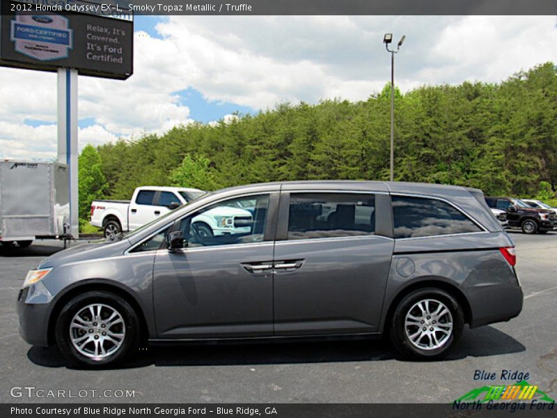 Smoky Topaz Metallic / Truffle 2012 Honda Odyssey EX-L