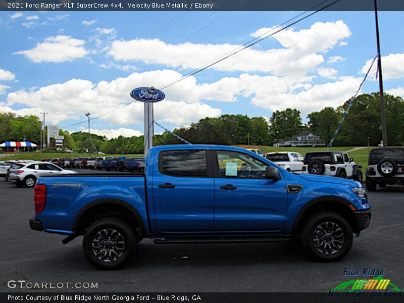 Velocity Blue Metallic / Ebony 2021 Ford Ranger XLT SuperCrew 4x4