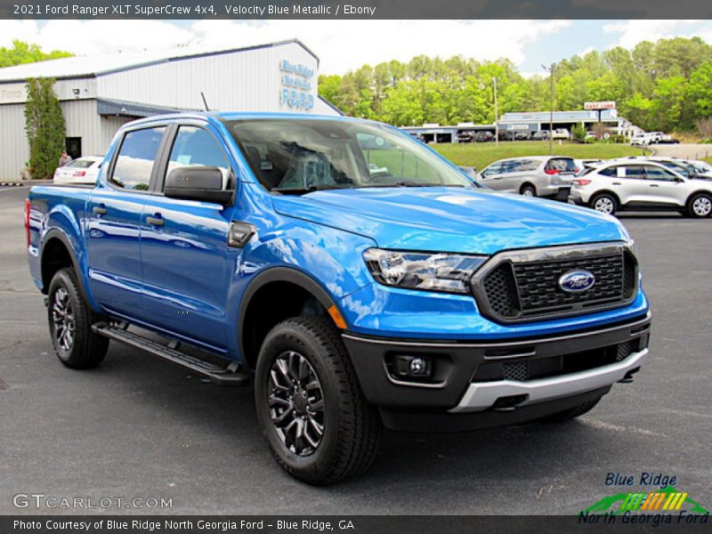 Velocity Blue Metallic / Ebony 2021 Ford Ranger XLT SuperCrew 4x4
