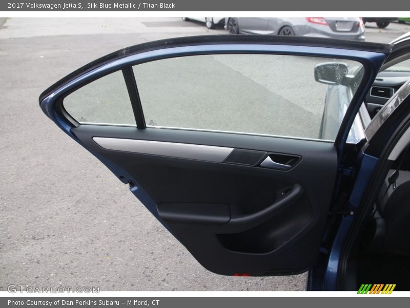 Silk Blue Metallic / Titan Black 2017 Volkswagen Jetta S