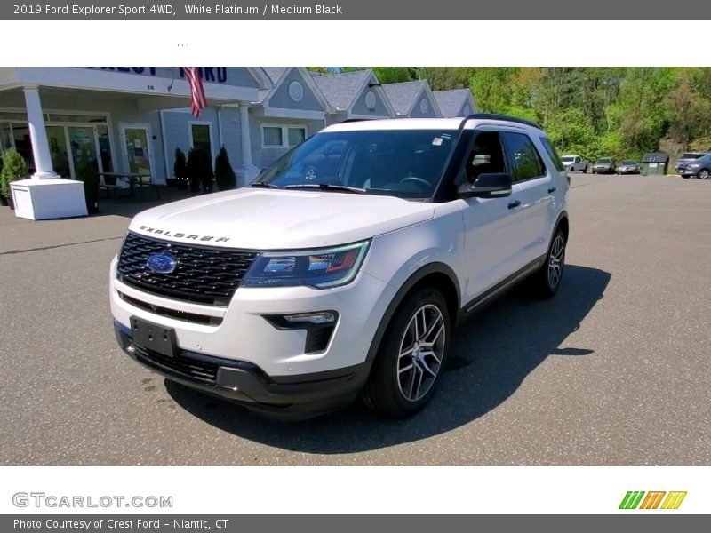 White Platinum / Medium Black 2019 Ford Explorer Sport 4WD