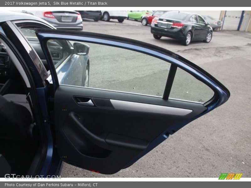 Silk Blue Metallic / Titan Black 2017 Volkswagen Jetta S