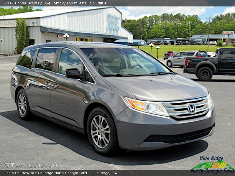 Smoky Topaz Metallic / Truffle 2012 Honda Odyssey EX-L