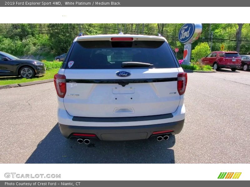 White Platinum / Medium Black 2019 Ford Explorer Sport 4WD