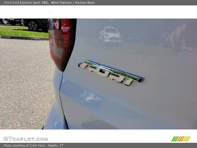 White Platinum / Medium Black 2019 Ford Explorer Sport 4WD