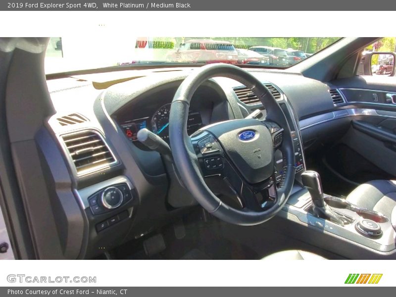White Platinum / Medium Black 2019 Ford Explorer Sport 4WD
