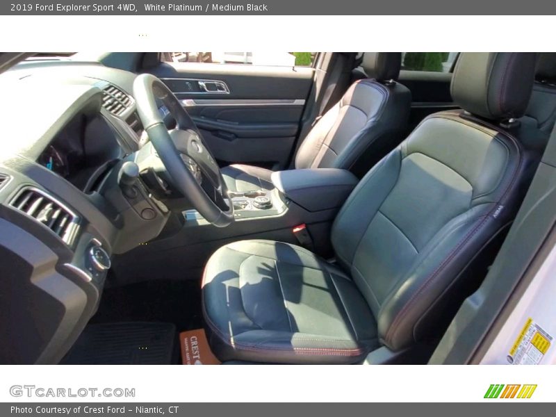 White Platinum / Medium Black 2019 Ford Explorer Sport 4WD
