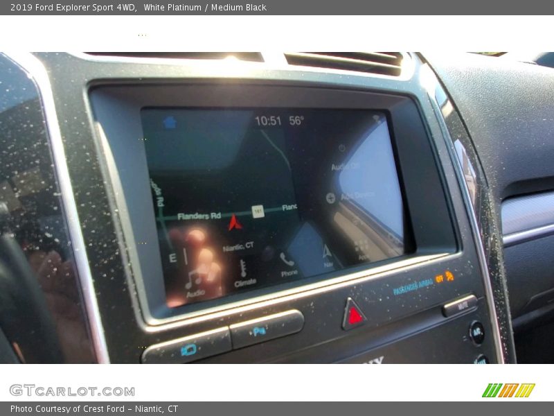 White Platinum / Medium Black 2019 Ford Explorer Sport 4WD