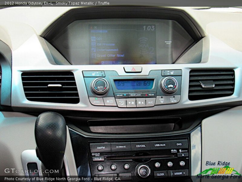 Smoky Topaz Metallic / Truffle 2012 Honda Odyssey EX-L