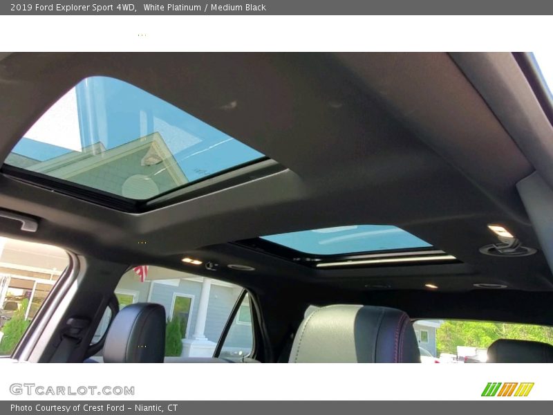White Platinum / Medium Black 2019 Ford Explorer Sport 4WD