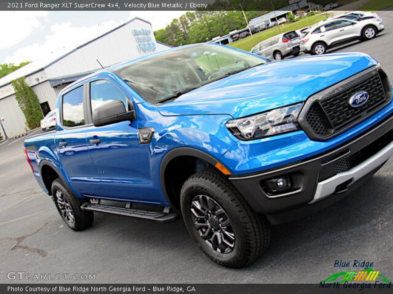 Velocity Blue Metallic / Ebony 2021 Ford Ranger XLT SuperCrew 4x4