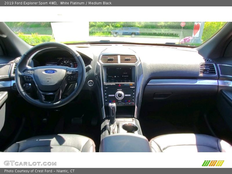 White Platinum / Medium Black 2019 Ford Explorer Sport 4WD