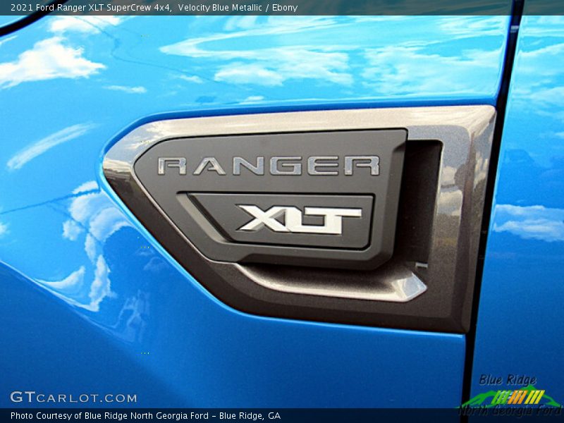 Velocity Blue Metallic / Ebony 2021 Ford Ranger XLT SuperCrew 4x4