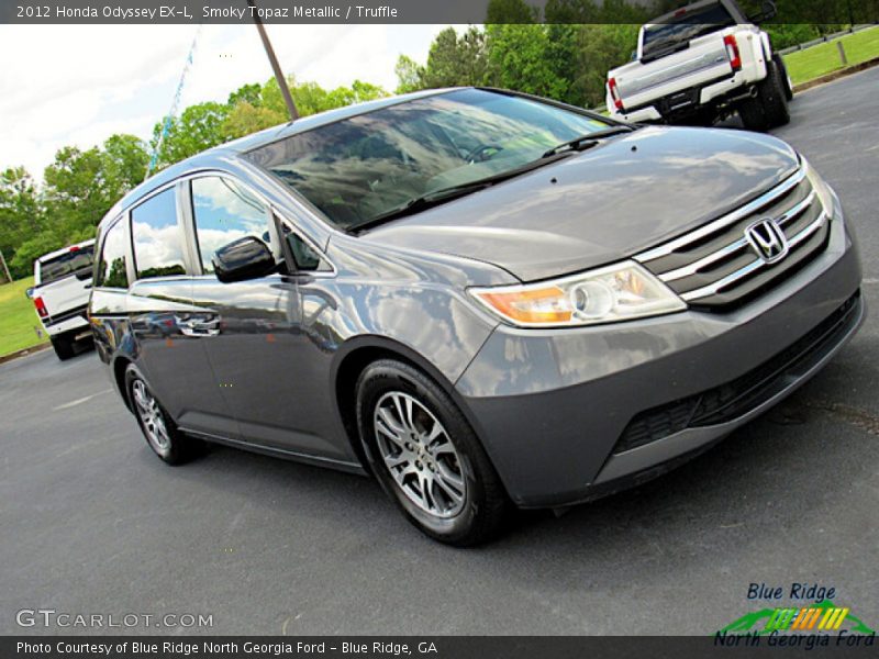 Smoky Topaz Metallic / Truffle 2012 Honda Odyssey EX-L