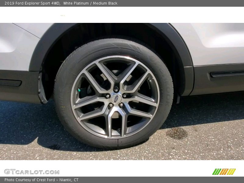 White Platinum / Medium Black 2019 Ford Explorer Sport 4WD