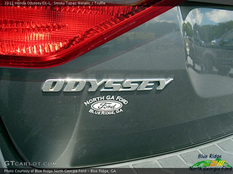 Smoky Topaz Metallic / Truffle 2012 Honda Odyssey EX-L