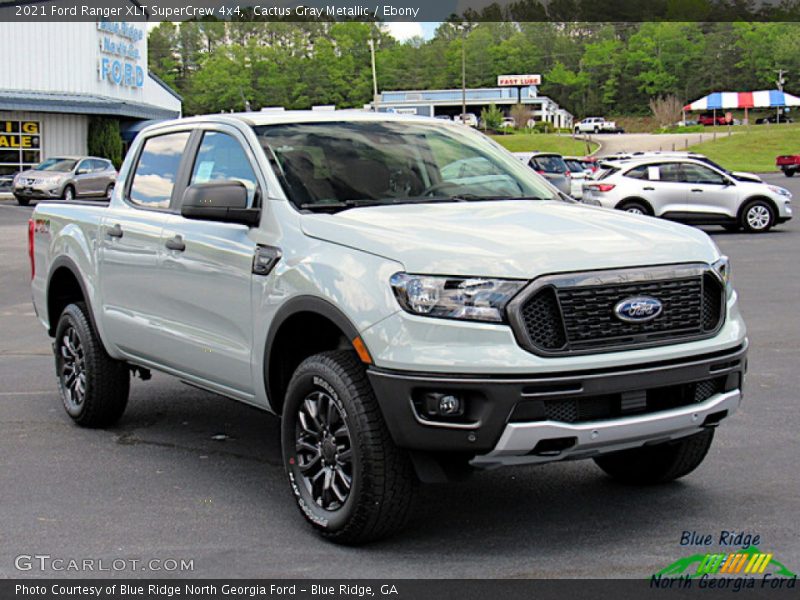 Cactus Gray Metallic / Ebony 2021 Ford Ranger XLT SuperCrew 4x4