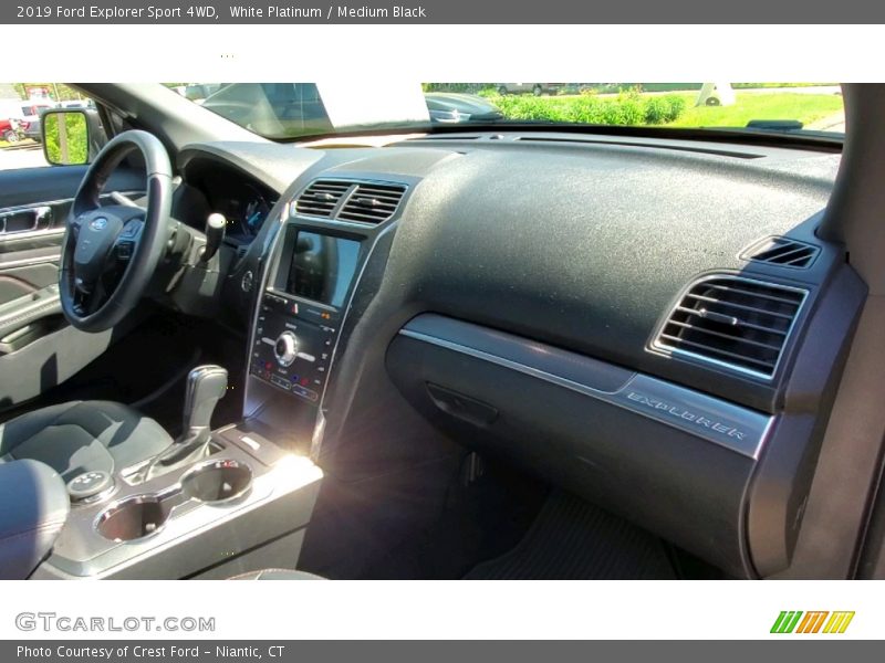 White Platinum / Medium Black 2019 Ford Explorer Sport 4WD