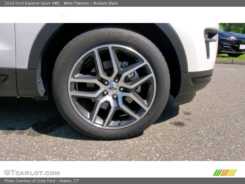White Platinum / Medium Black 2019 Ford Explorer Sport 4WD