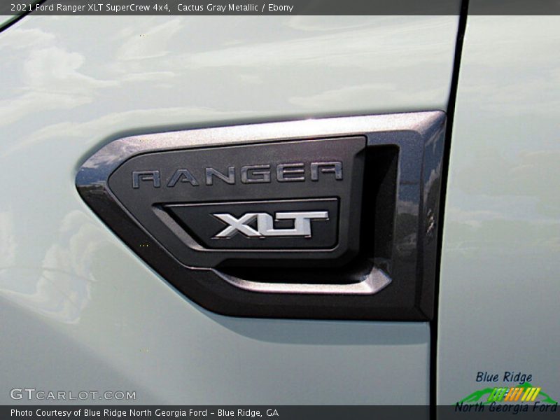 Cactus Gray Metallic / Ebony 2021 Ford Ranger XLT SuperCrew 4x4