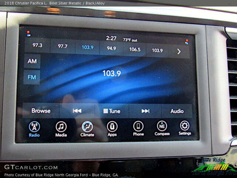 Billet Silver Metallic / Black/Alloy 2018 Chrysler Pacifica L