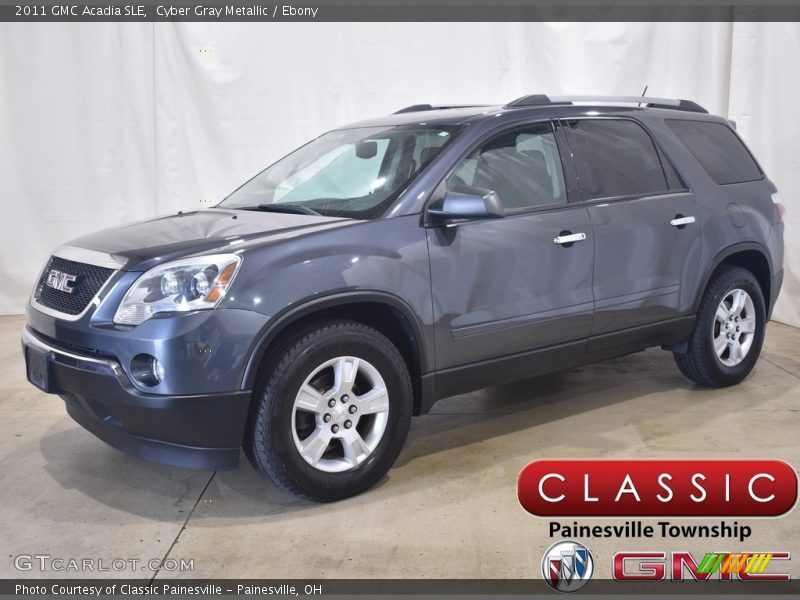 Cyber Gray Metallic / Ebony 2011 GMC Acadia SLE